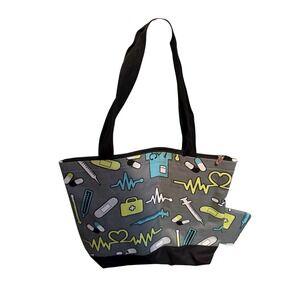 Ngil® Premium Canvas Gray Tote Bag: Medical Dental EMT Nurse Doctor